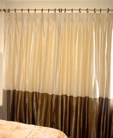 High Quality Custom Curtains Solid Silk Drapes And Curtains 100