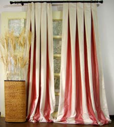 Stripe Silk Drapes and Curtains