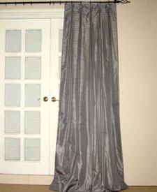 Plaid\Signature Mini-Check Silk Taffeta Drapes and Curtains